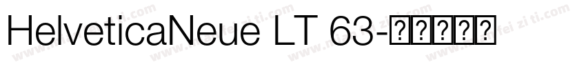 HelveticaNeue LT 63字体转换
